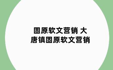 固原软文营销 大唐镇固原软文营销
